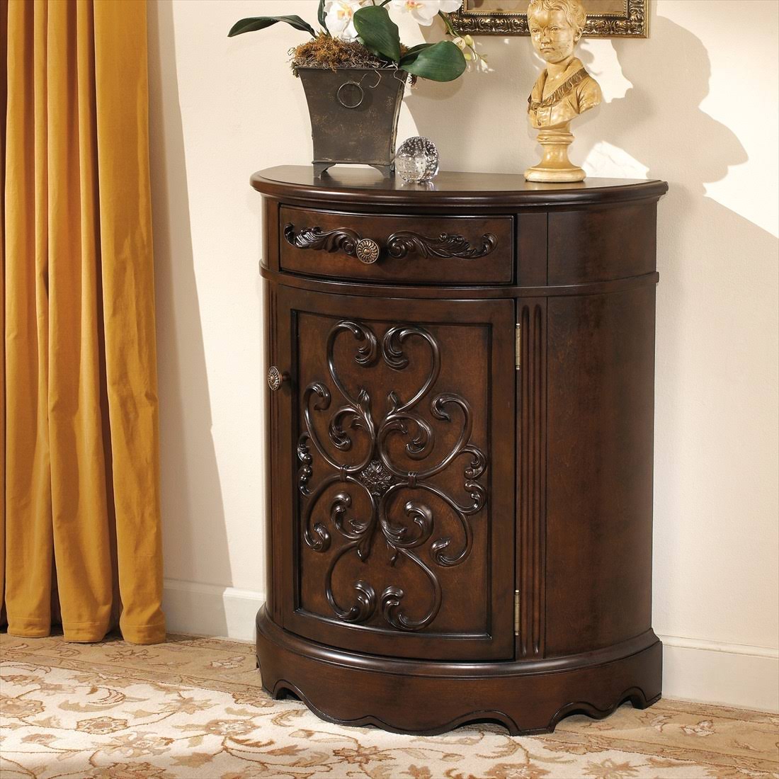 Dark Brown Accent Cabinet W4225