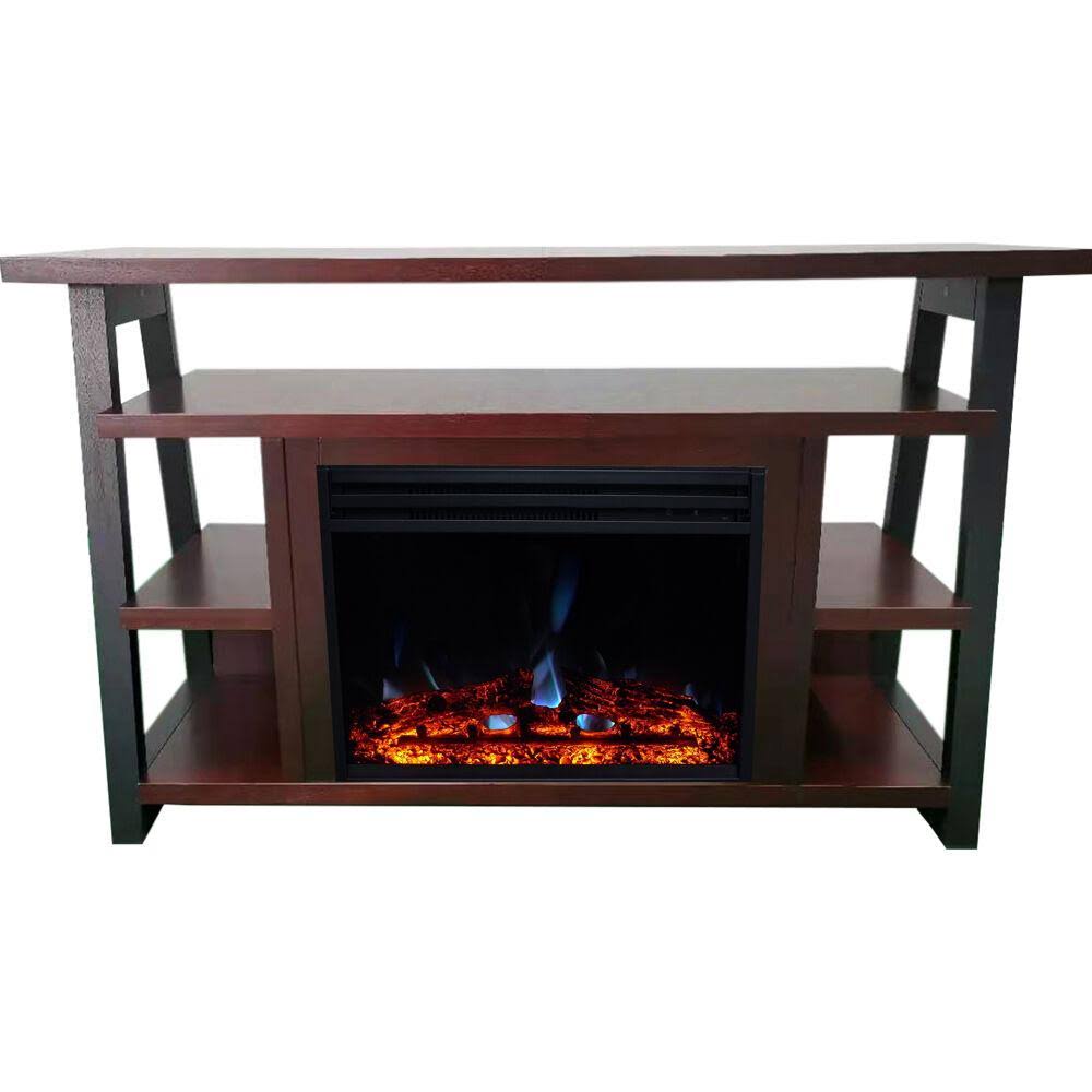 White Electric Fireplace Mantel G151