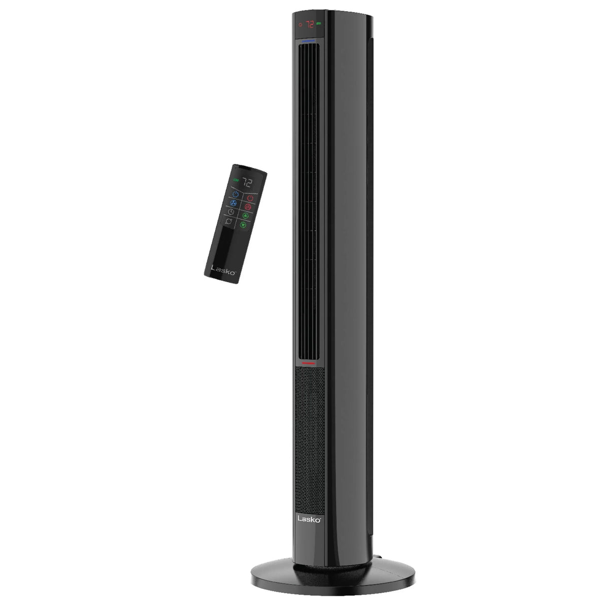 1500W Oscillating Tower Fan & Space Heater with Remote, Black W94635