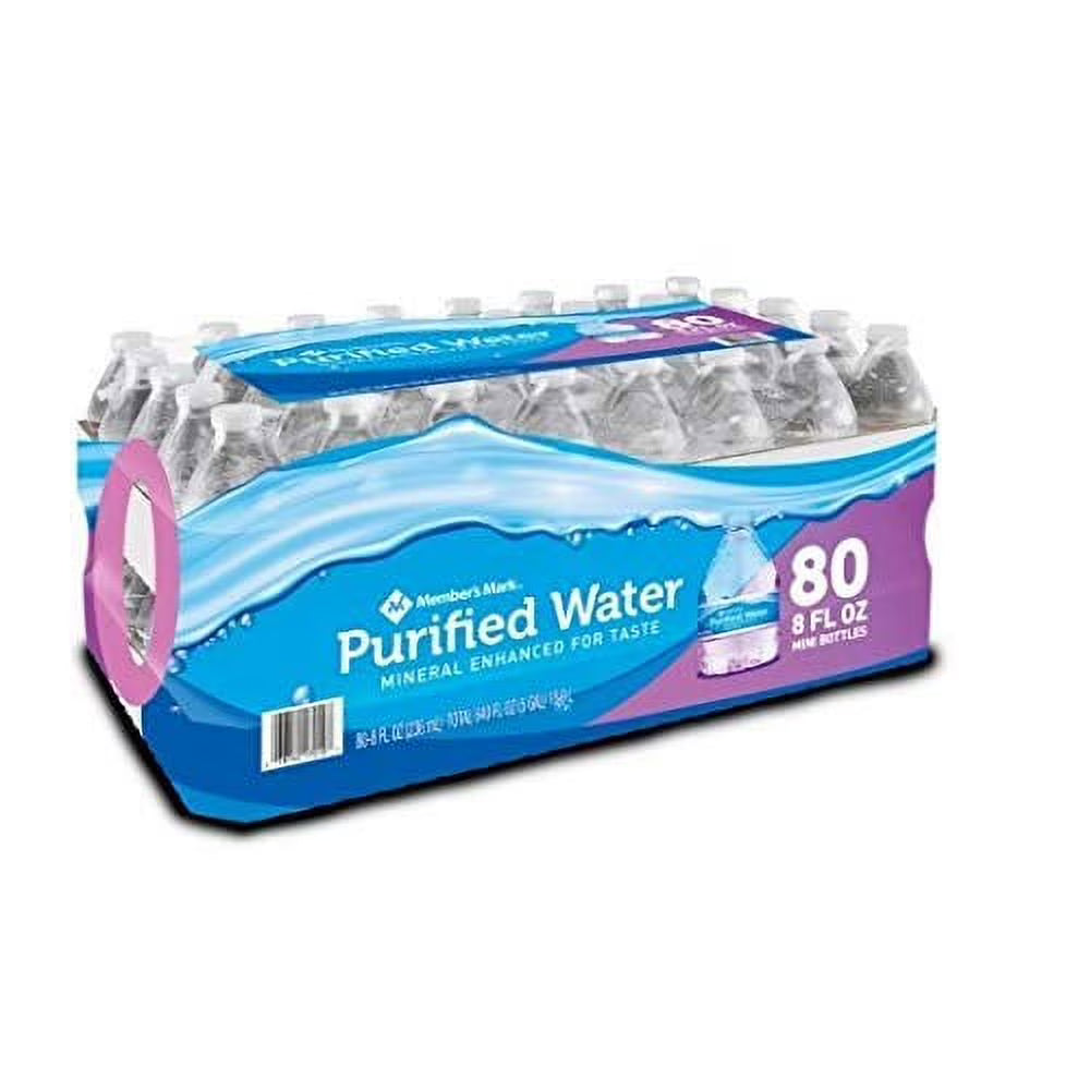 2 Pack of 80 bottle Purified Water 8 oz. J631