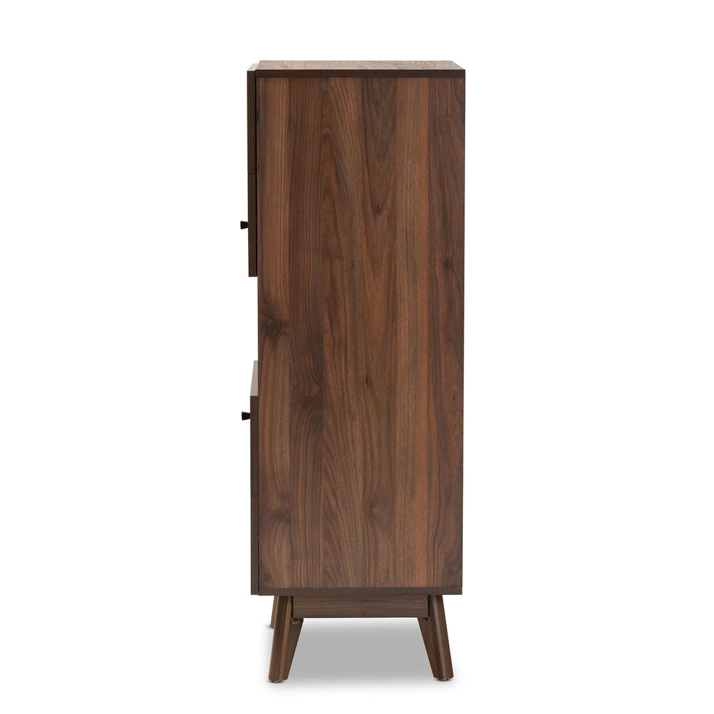 Walnut Brown Wood Storage Cabinet T867797