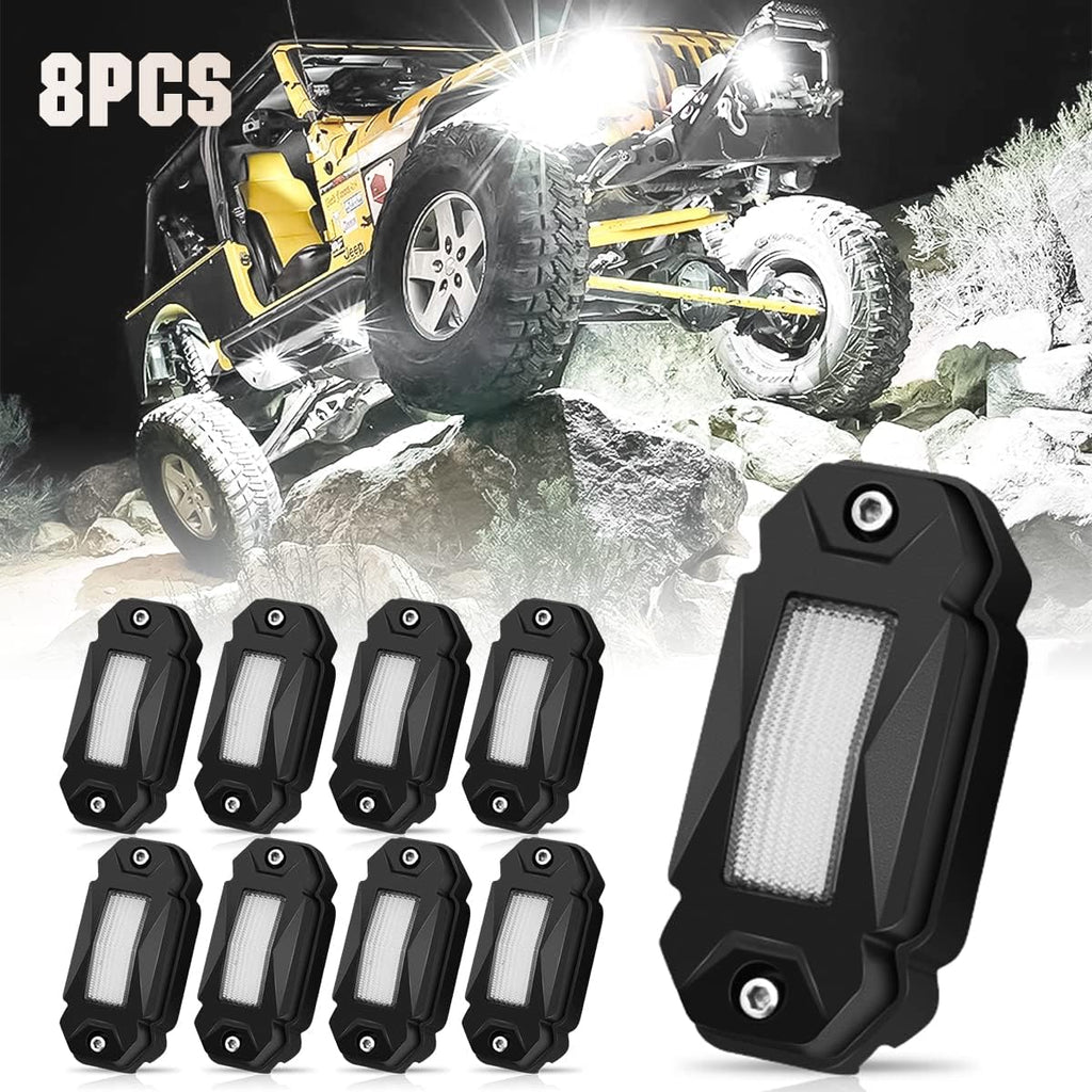 White LED Rock Lights 12PCS Underbody Lights C69570