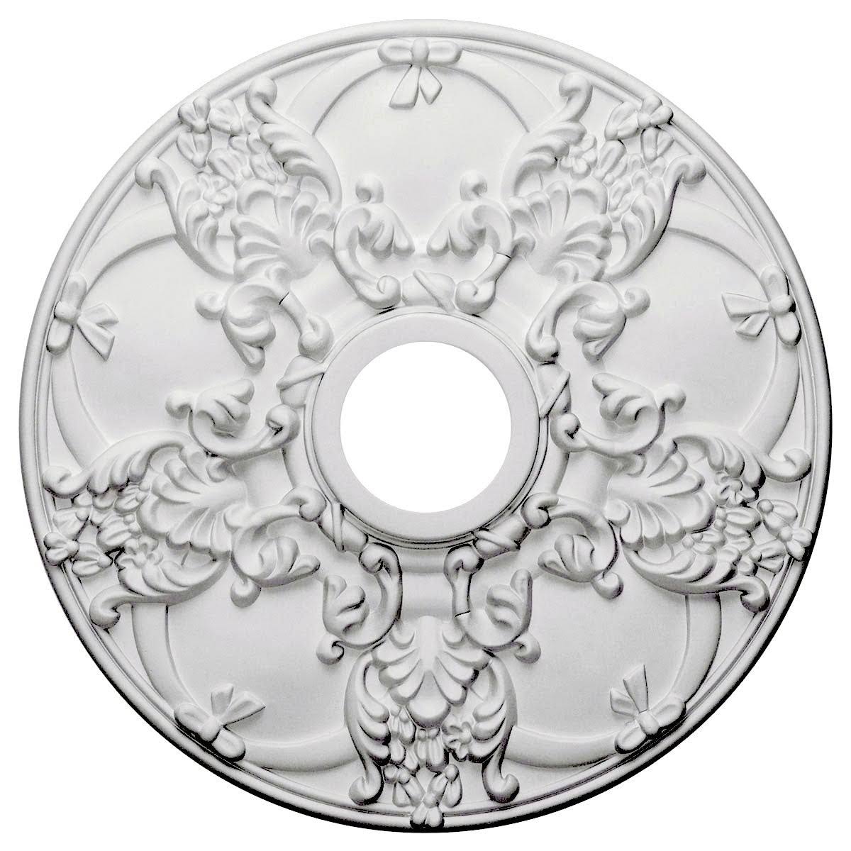 Norwich Ceiling Medallion, Hand-Painted Mississippi Mud I45107