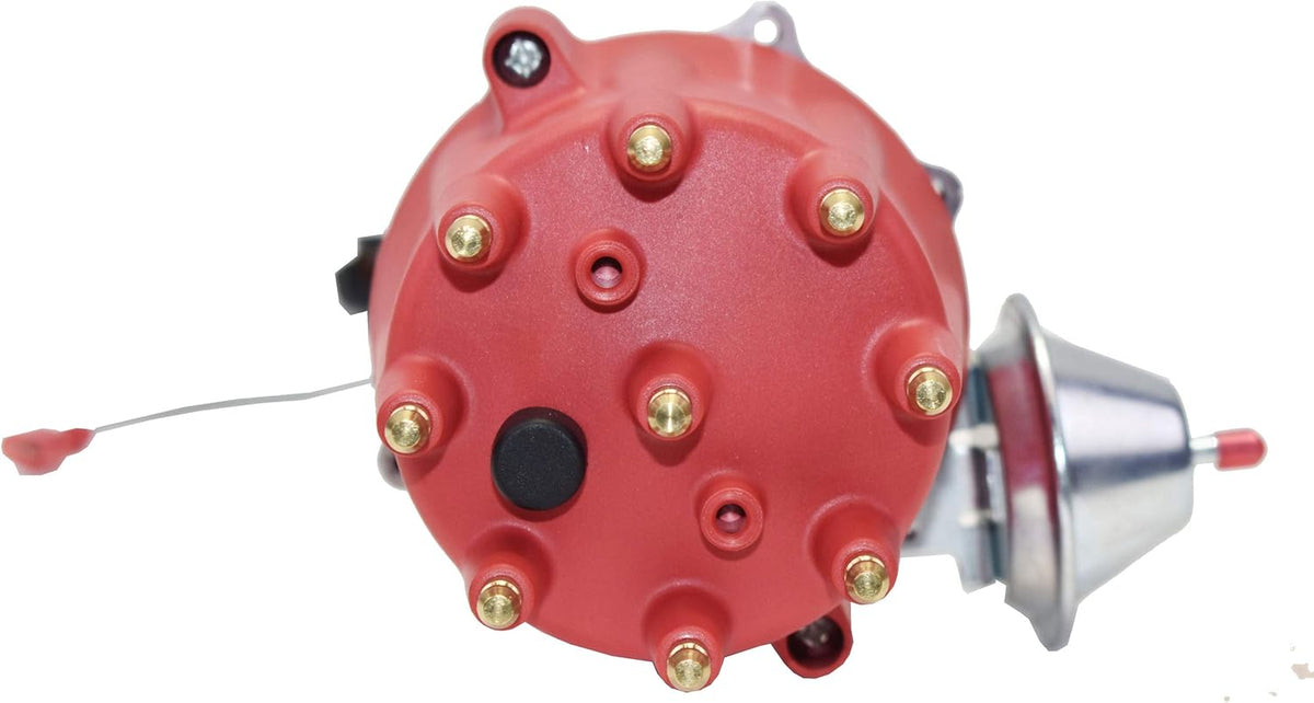 Red 8.0mm Spark Plug Wires & 45K Volt Coil Distributor G63892