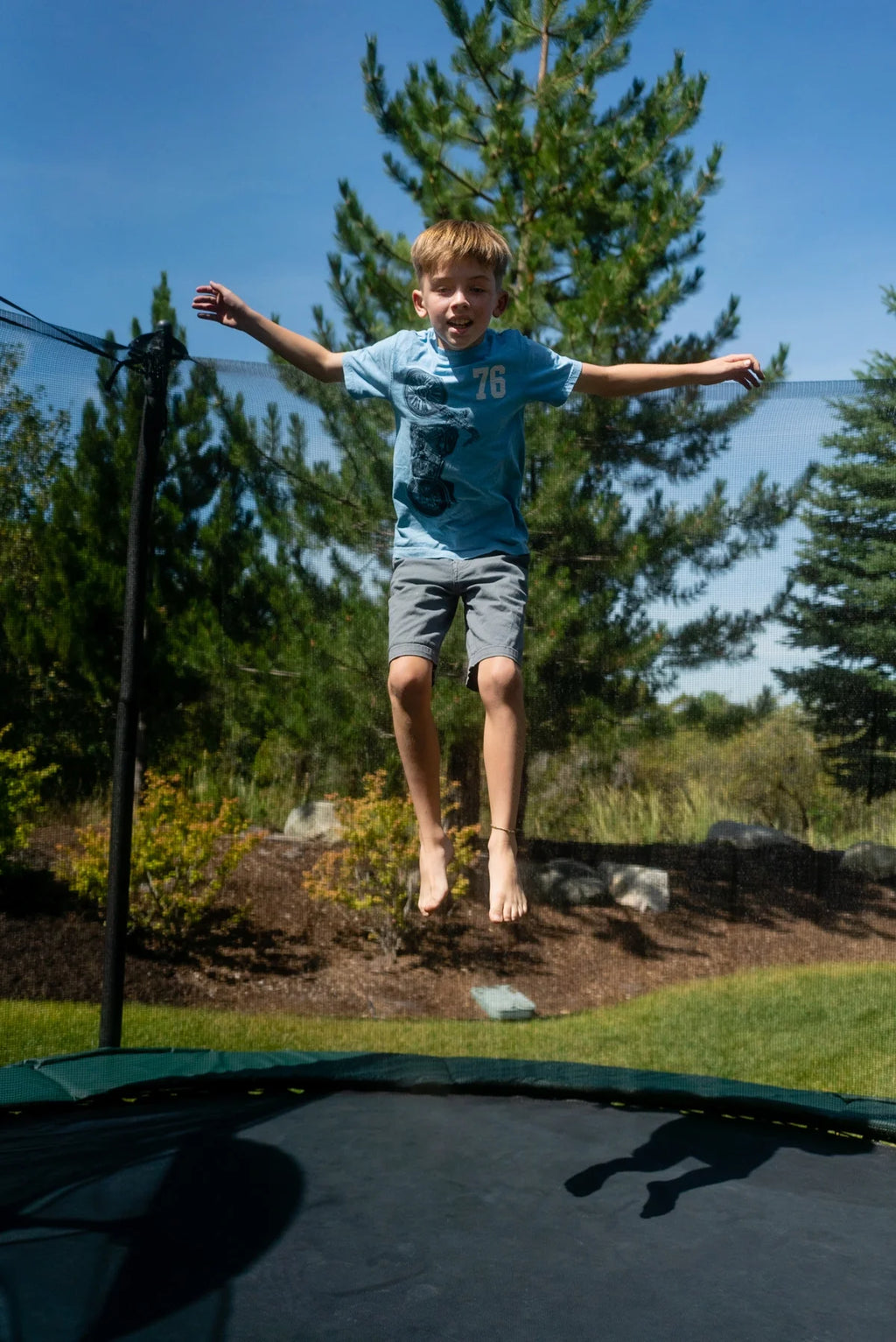 12' Round Trampoline Jumping Mat with 72 Rings N566262
