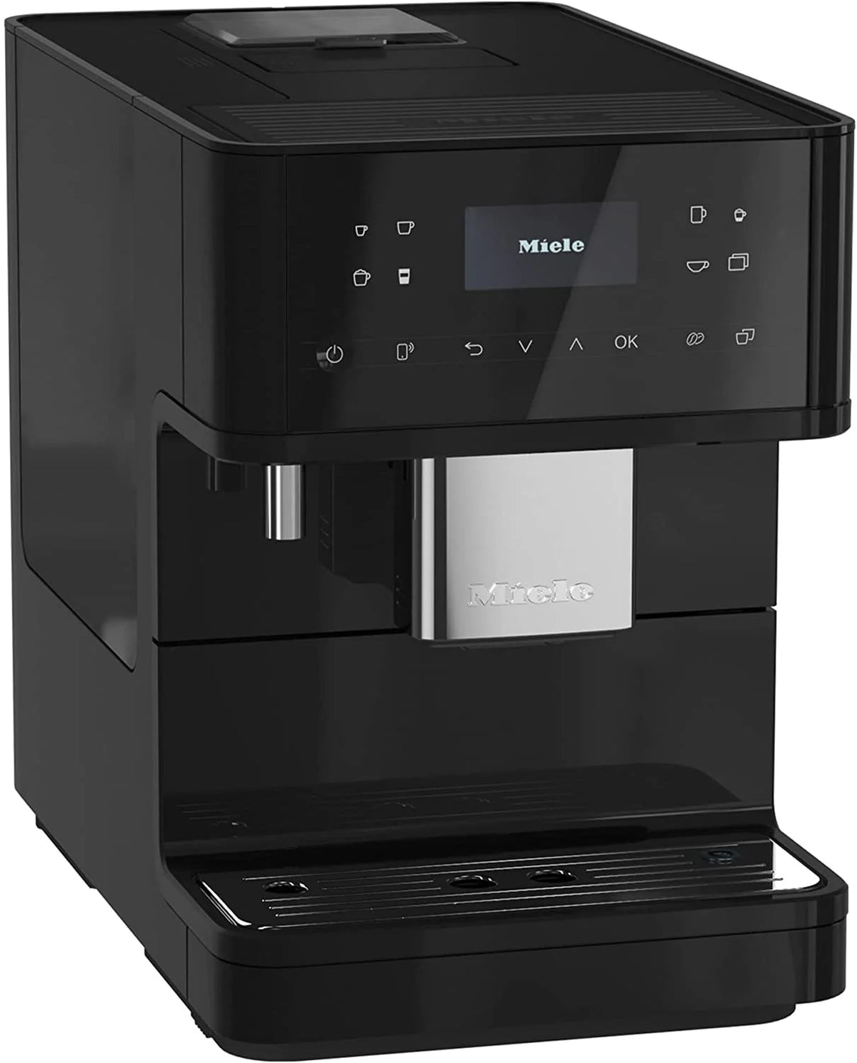 Obsidian Black Coffee Maker & Espresso Machine Combo with Grinder and Milk Frother N9691