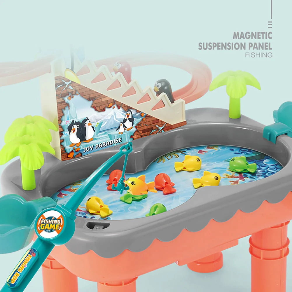 Toddler Toys Fishing Table Toys Water Table Pool Set F701