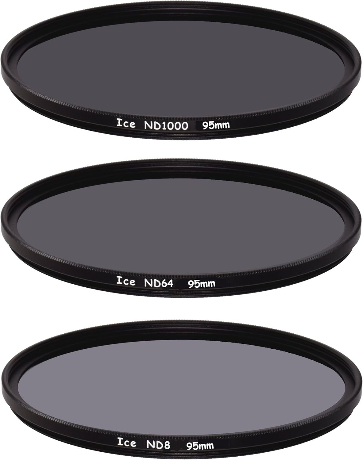 95mm Slim ND Filter Set ND1000 ND64 ND8 Optical Glass Pack of 2 I72493