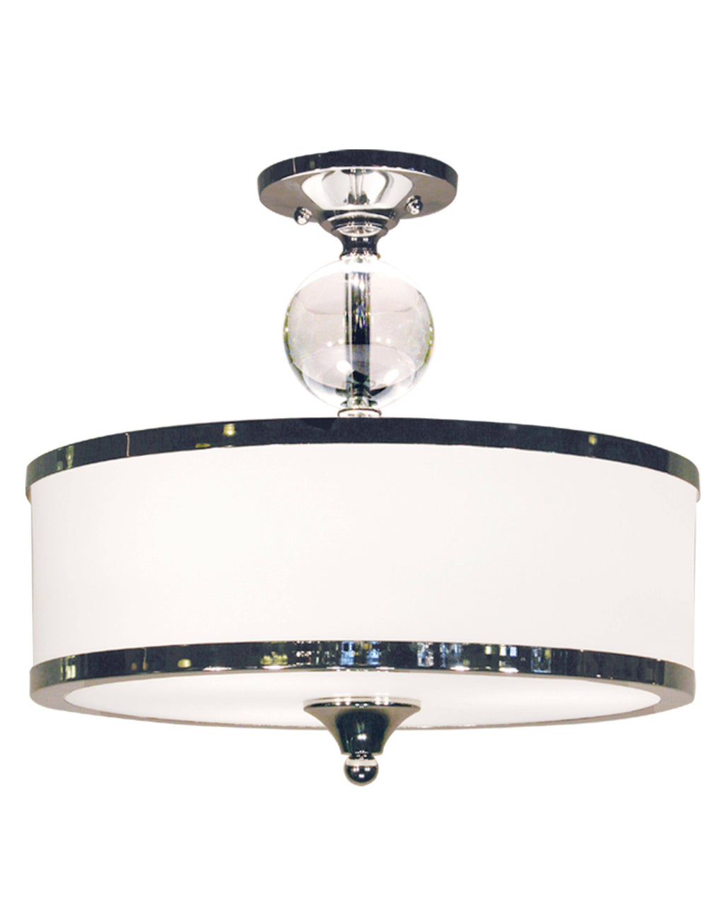 Chrome 3 Light Semi Flush Mount P266