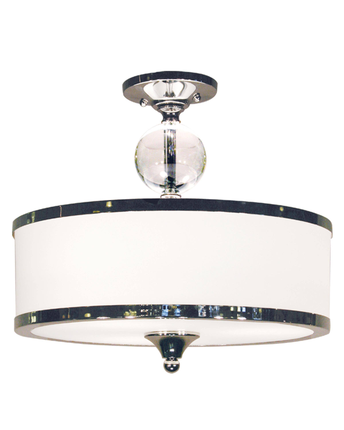 Chrome 3 Light Semi Flush Mount P266
