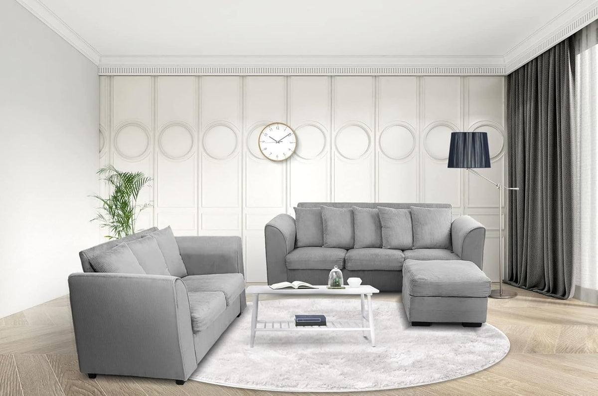 3pcs Living Room Set Light Grey I415