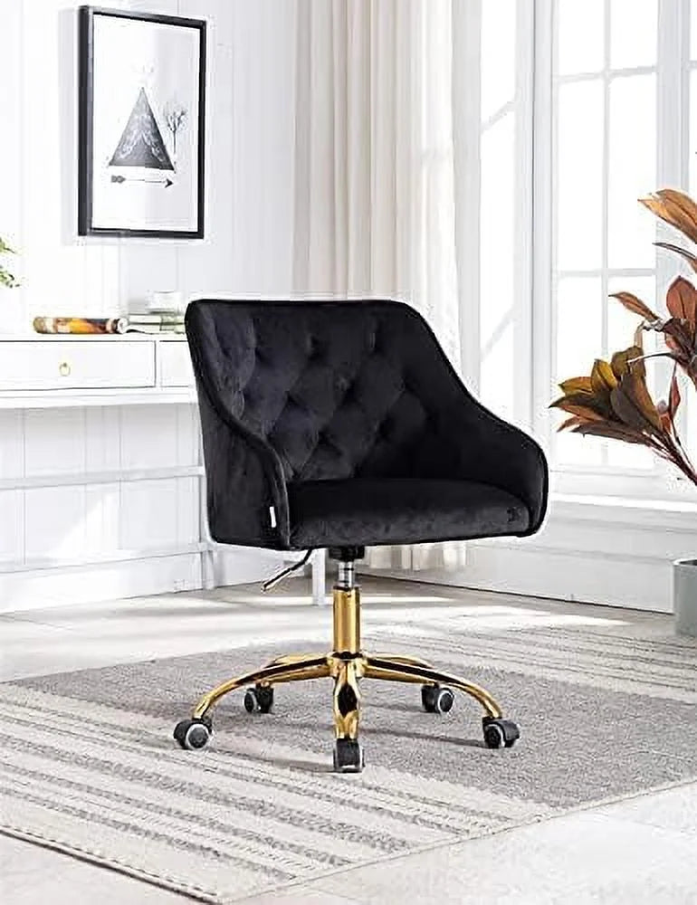 Velvet Swivel Task Chair with Adjustable Height H850850