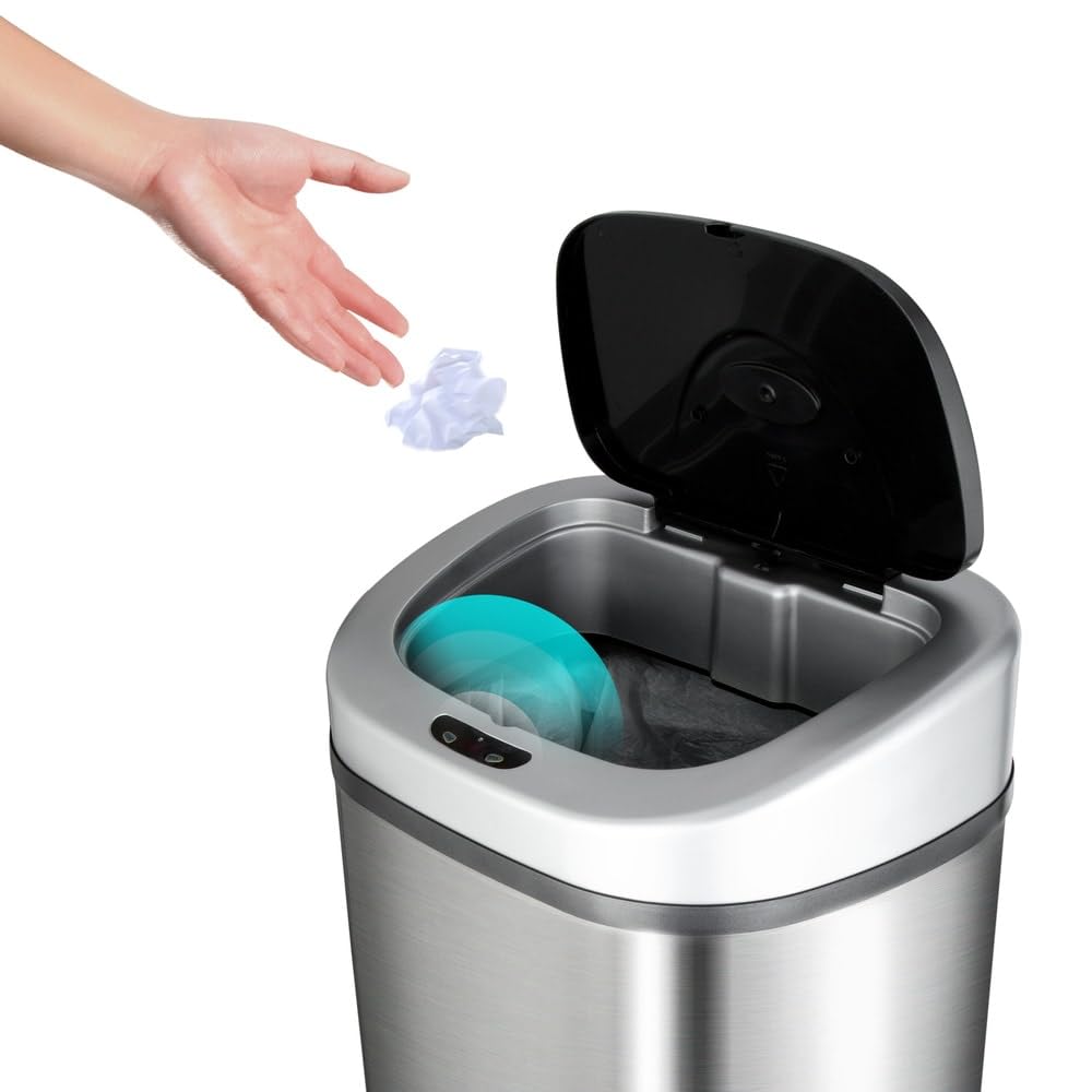 21.1 Gallon Stainless Steel Motion Sensor Trash Can S36975