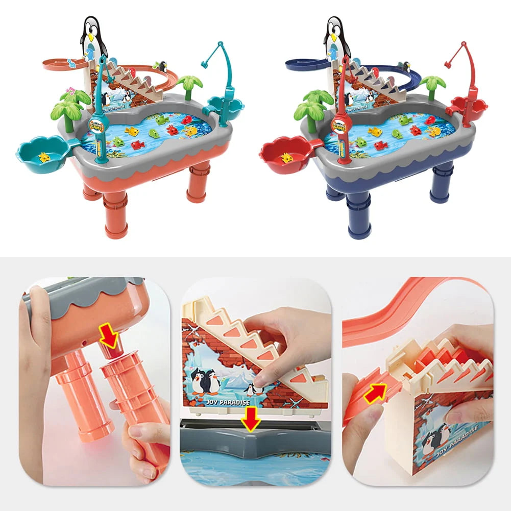 Toddler Toys Fishing Table Toys Water Table Pool Set F701