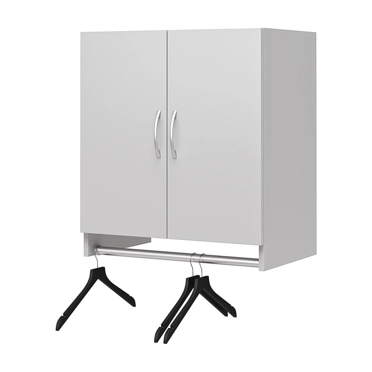 2 Door Wall Storage Cabinet with Hanging Rod X442