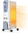 1500W Oil Filled Radiator Heater with Adjustable Thermostat, 3 Heat Settings, Pack of 2 H12628
