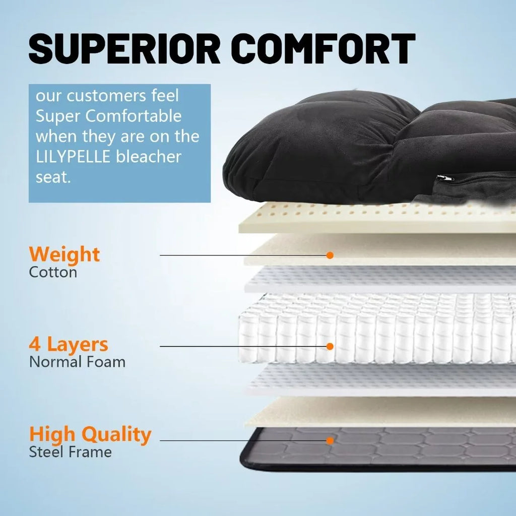 Heated Stadium Seats with Back Support T57910