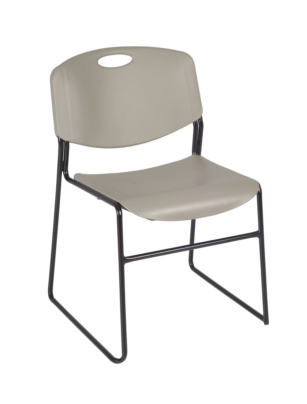 Grey Square Breakroom Table with 4 Stack Chairs H1727