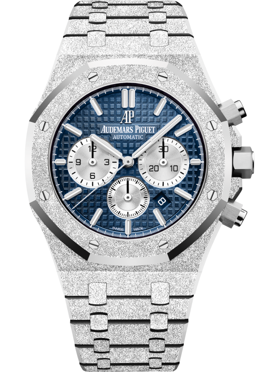 Frosted Gold Chronograph Blue Dial 41mm P917