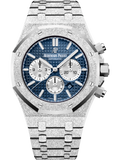 Frosted Gold Chronograph Blue Dial 41mm P917