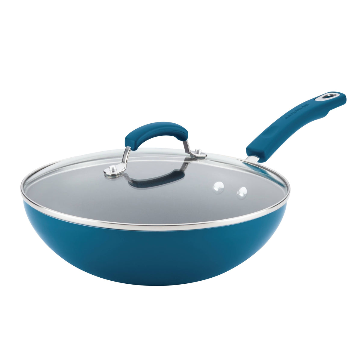 11" Aluminum Nonstick Stir Fry Pan with Glass Lid U454545