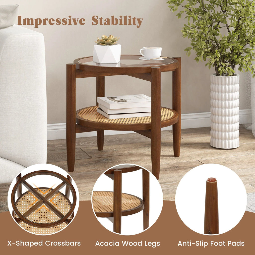 Set of 2 Storage Side Table V15838