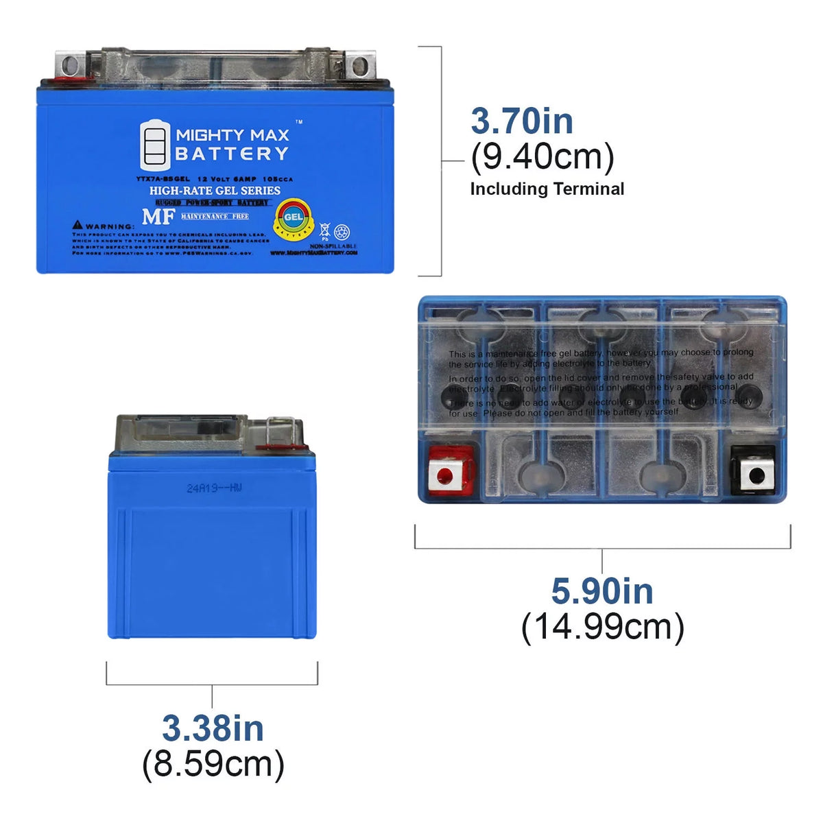 12V GEL Battery with 12V 1Amp Charger Z841580