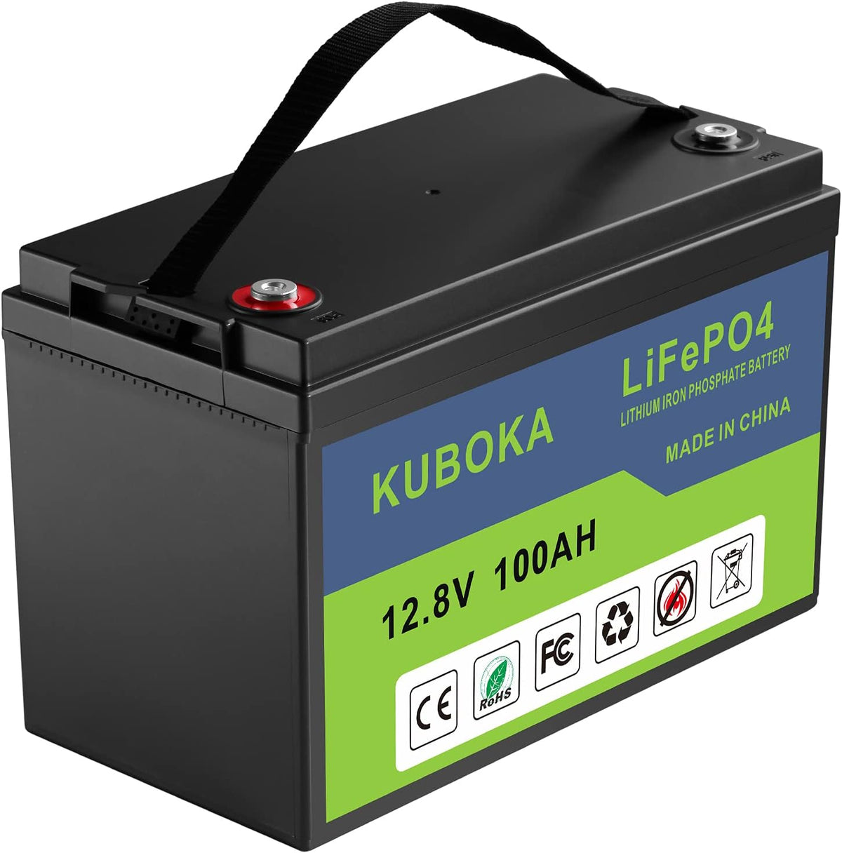 12V 100Ah Lithium LiFePO4 Rechargeable Battery with Built-in BMS B211