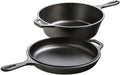 10.25 Black Cast Iron Combo Cooker Pack of 2 O10750