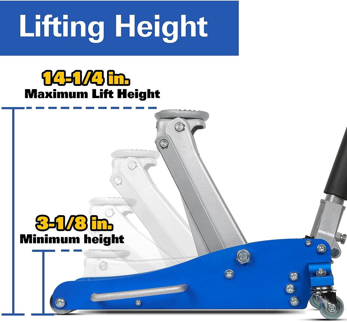 1.5 Ton Low Profile Hydraulic Floor Jack J611