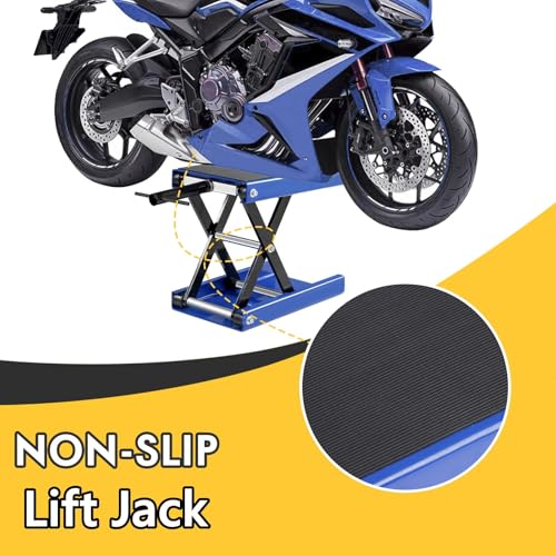1100LB Adjustable Red Motorcycle Lift Jack V201