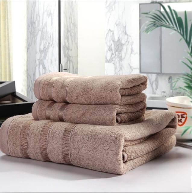 Cotton 3-Piece Bath Towels Set M1948