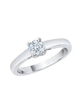 10K Gold Diamond Solitaire Engagement Ring J2375