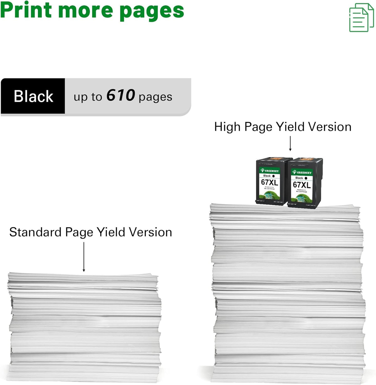 2 Black Remanufactured Ink Cartridge Pack of 2 Y231