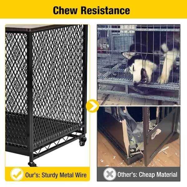 Dog Crate Furniture Side End Table with Tray P324