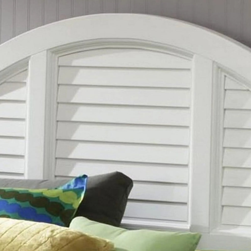 White Headboard and Night Stand D98752