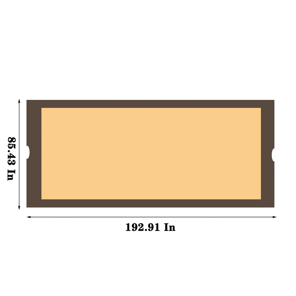 Universal Canopy Cover Replacement For 12X9 Ft Curved Outdoor Pergola W94347