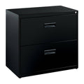 2 Drawer Black Metal File Cabinet S83587