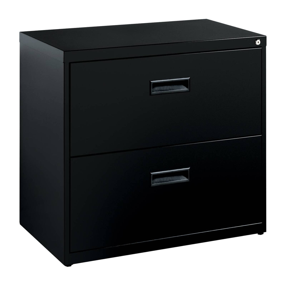 2 Drawer Black Metal File Cabinet S83587