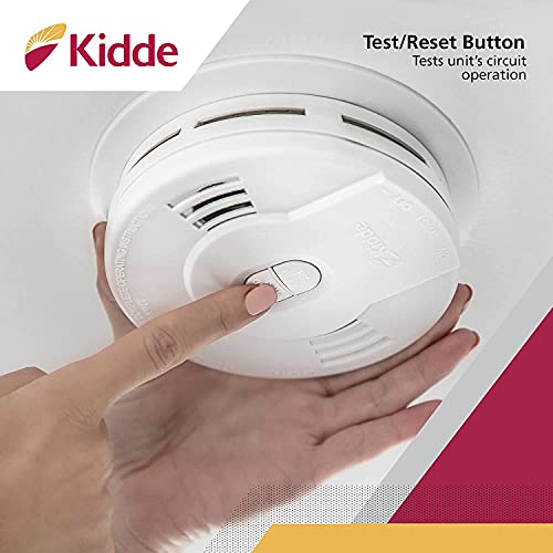 10-Year Battery Powered Smoke Detector with LED Warning Light J898