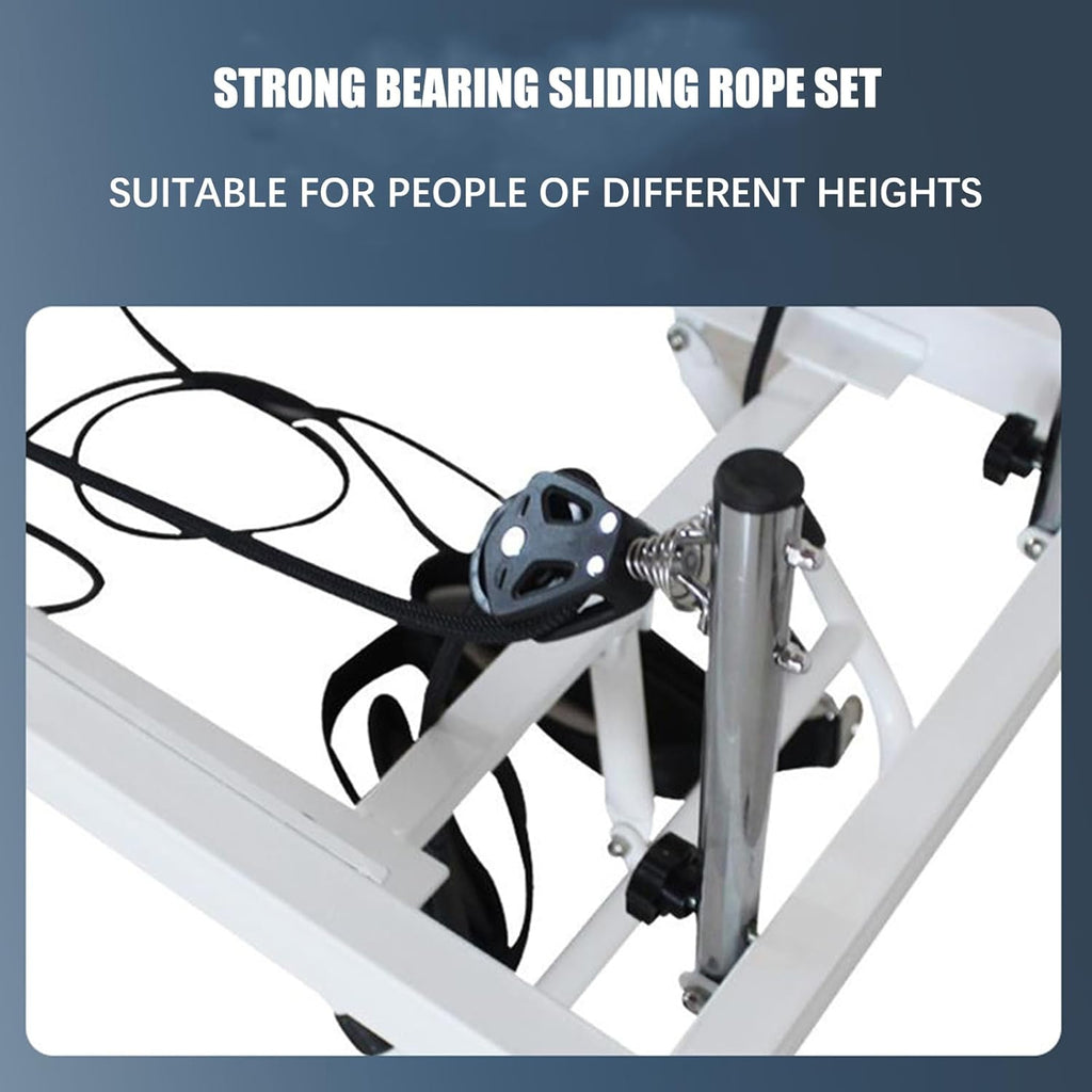 Black Foldable Pilates Reformer C436
