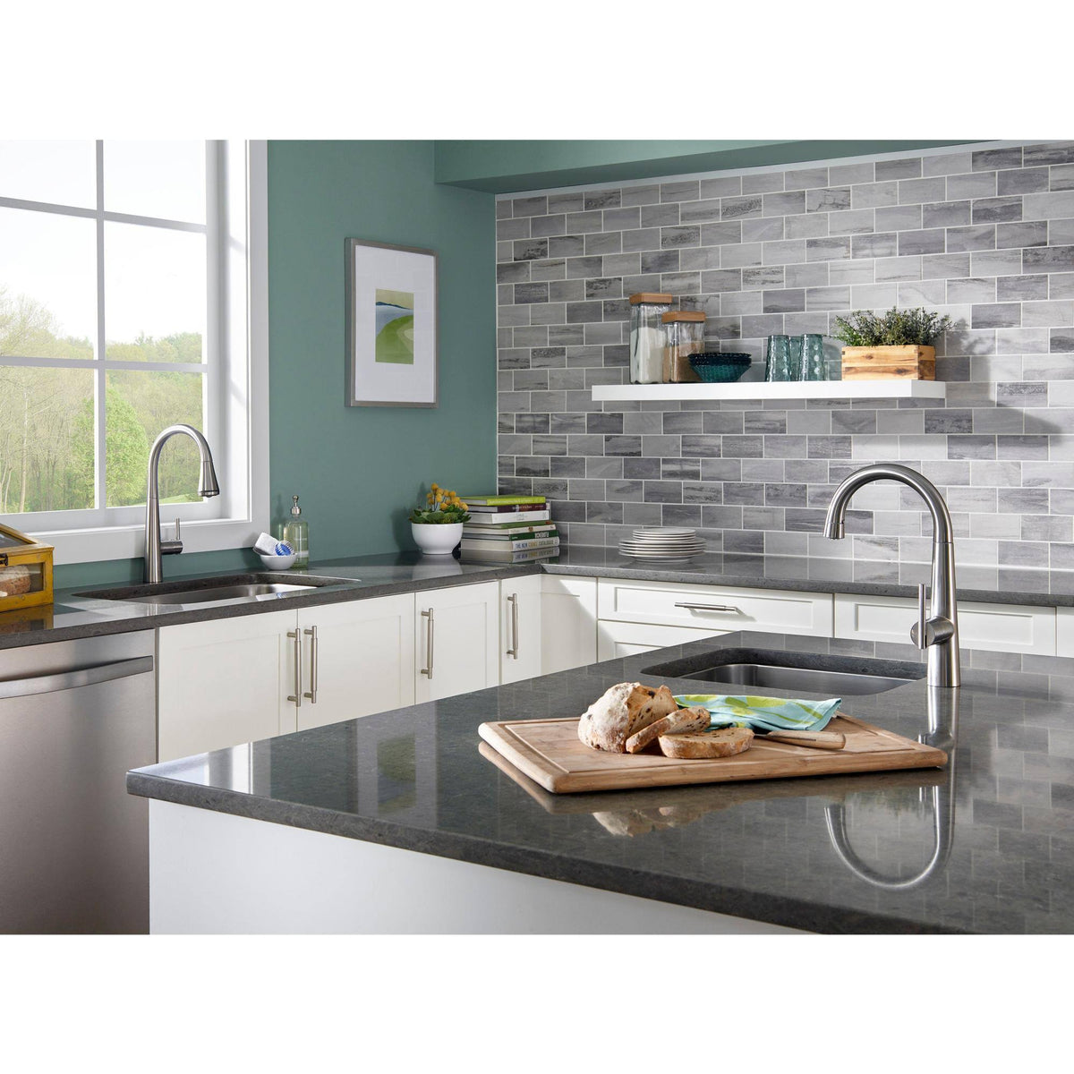 Polished Chrome Pull-Down Bar Faucet S7402