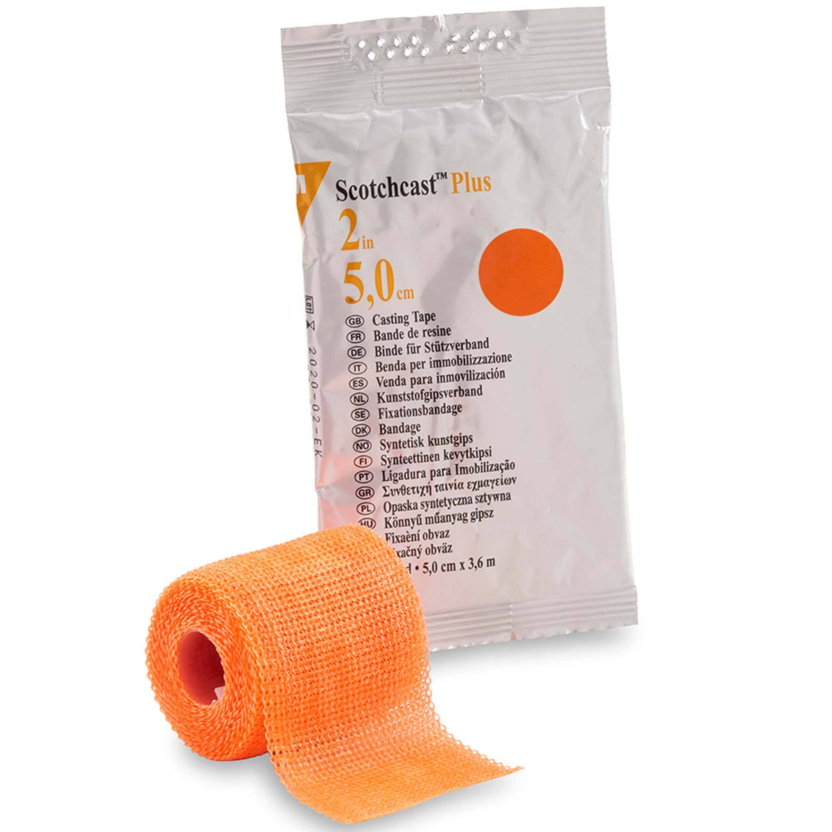 2 inch x 12 Foot Orange Cast Tape T1161