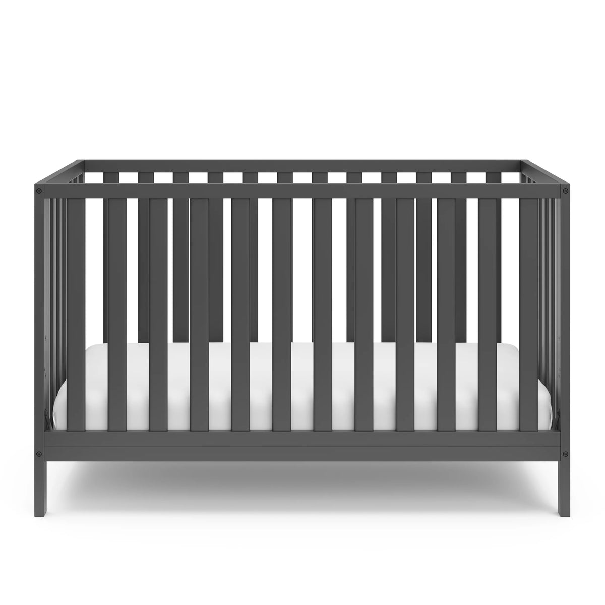 Gray 4-in-1 Convertible Baby Crib Q87360
