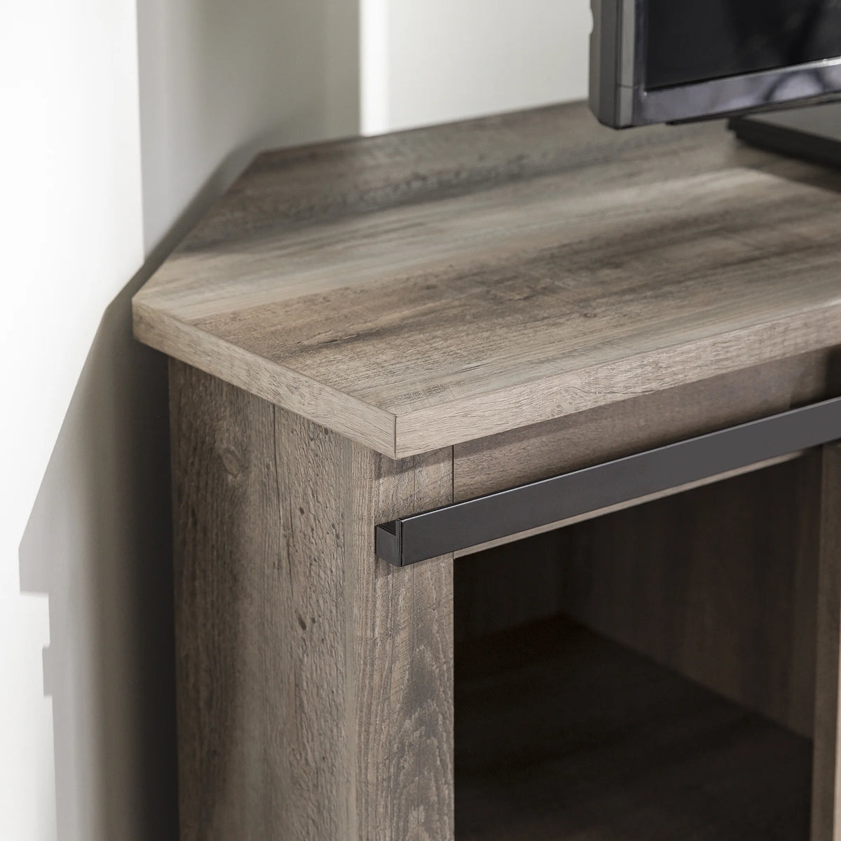 White Oak Corner TV Stand T32963