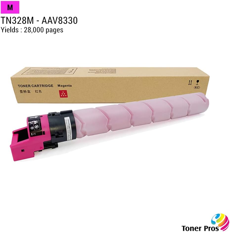 TN-328 Toner Cartridge 4 Color Pack for Konica Minolta Bizhub C250i C300i C360i Printer I240