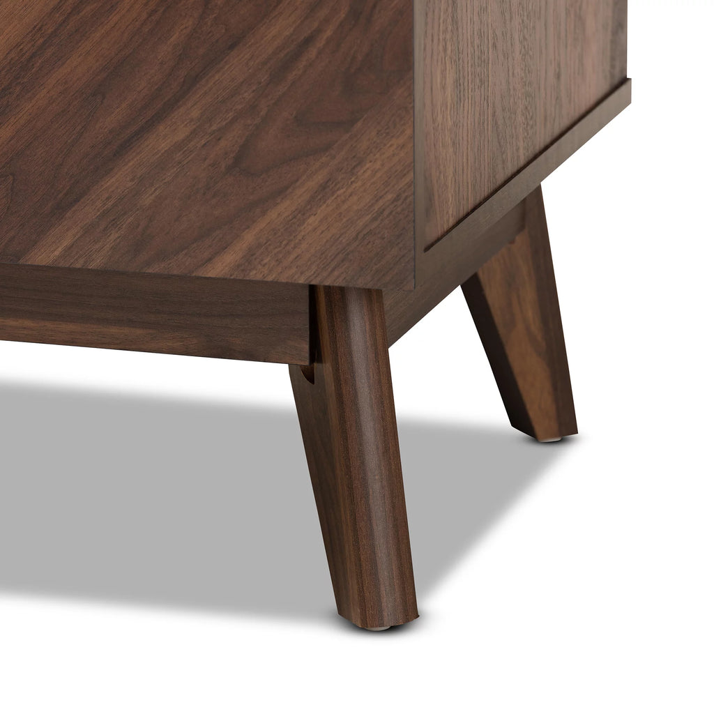 Walnut Brown Wood Storage Cabinet T867797