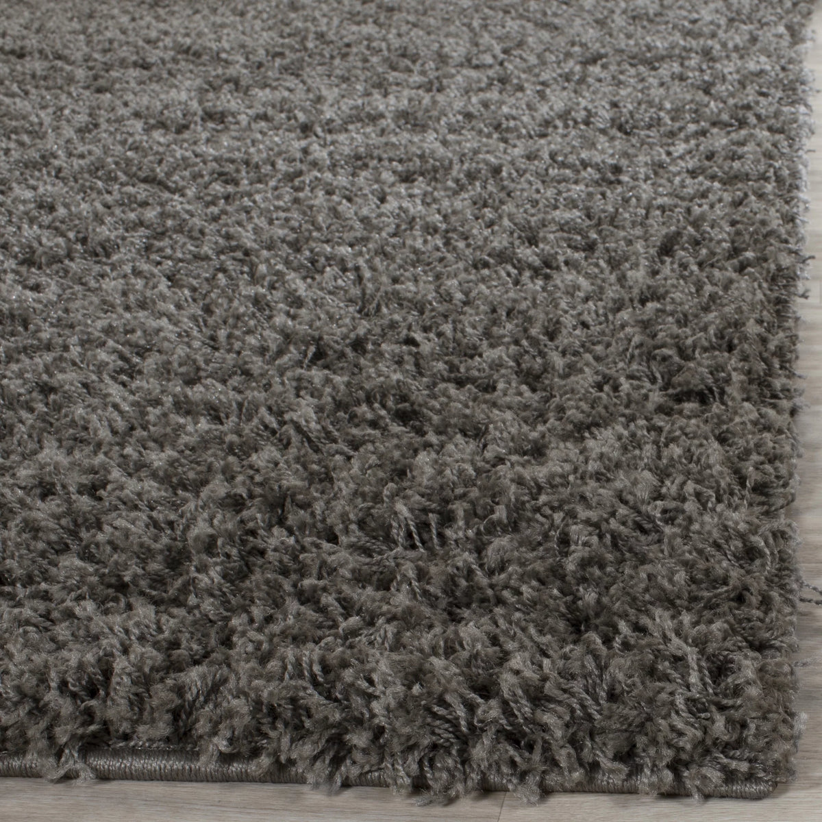 Dark Grey 9' x 12' Shag Area Rug B4632