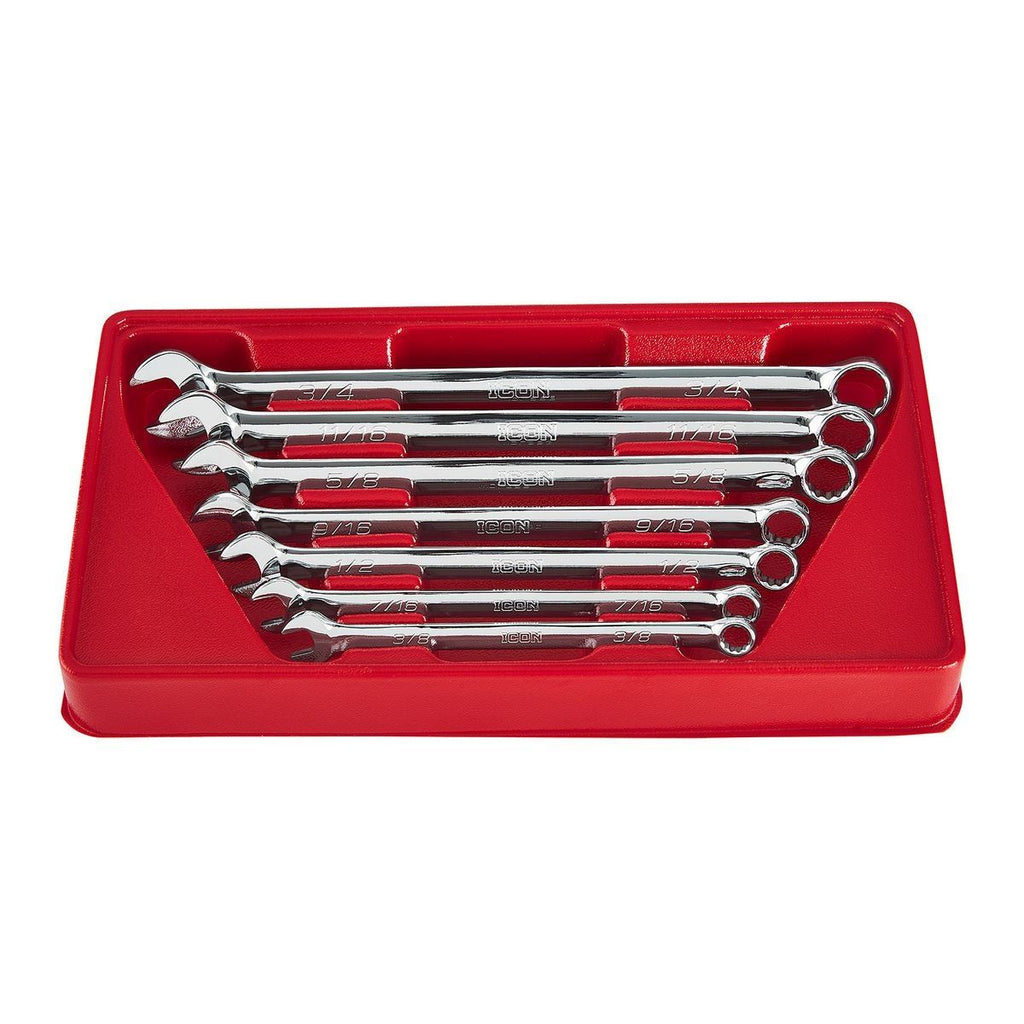 Long SAE Combination Wrench Set, 7 Piece F6458