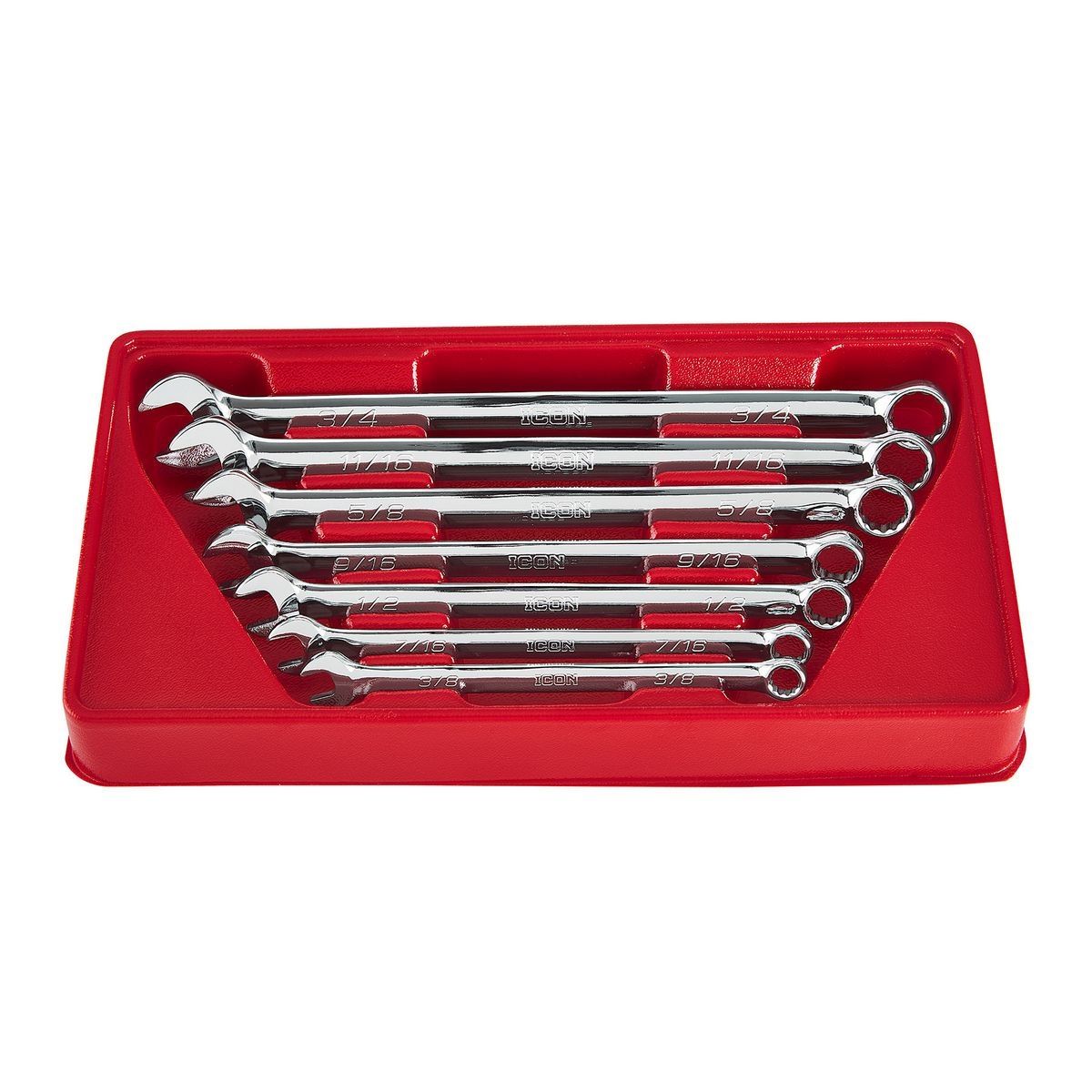 Long SAE Combination Wrench Set, 7 Piece F6458